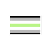 Agender Flag Bubble-Free Stickers